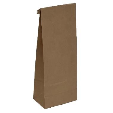 Klodsbundspose, brun papirspose uden hank, 10,5/6,5x29cm, papir/ PE, (500 stk.)
