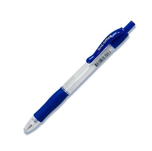 Kuglepen 0,7 mm, BNT Office, clicktryk blå, blå, (50 stk.)