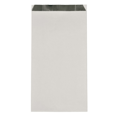 Grillpose, XS, 29x16x5,5cm, 60 g/m2, hvid, aluminium/papir/PE, med sidefals, (500 stk.)