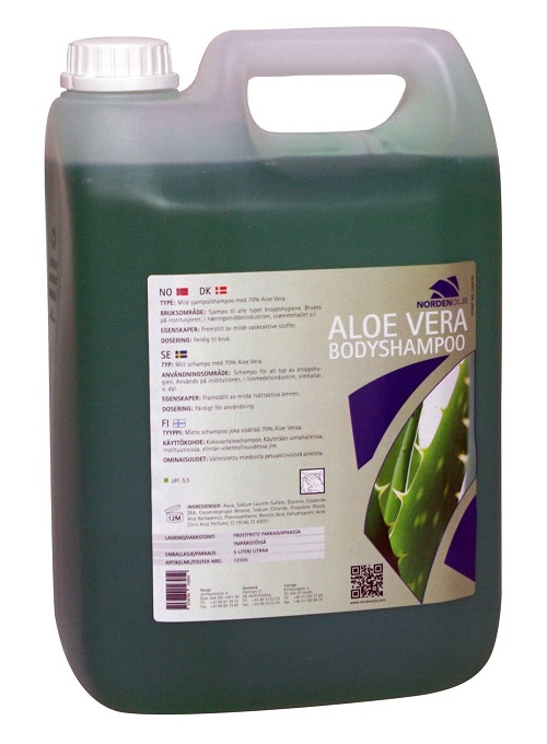 Aloe Vera Bodyshampoo, 5 l, 70% Aloe Vera, (1 stk.)