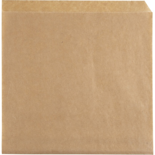 [17164] Burgerlomme, 19x19cm, brun, papir/PE, stor, (1000 stk.)