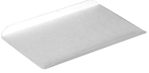 [11366] Kagepap, 24x18cm, 340 g/m2, hvid, pap, med lille ombøjet kant, (500 stk.)