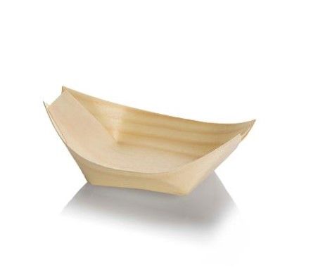 [11421] Træbåd, 8x4,5x2 cm, træ, natur, (100 stk.)