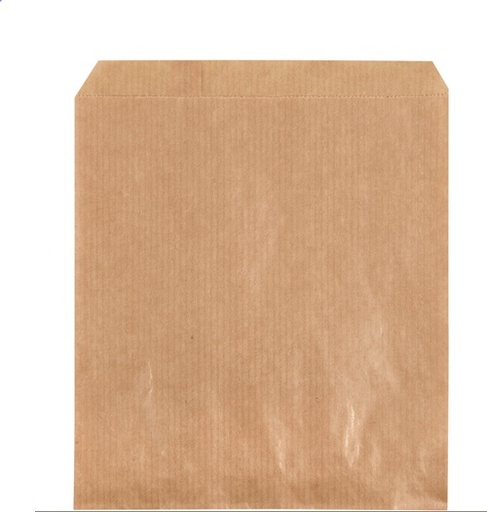 [10254] Brun brødpose, papir, 17x14cm, 40 g/m2, uden rude, engangs, (1000 stk.)