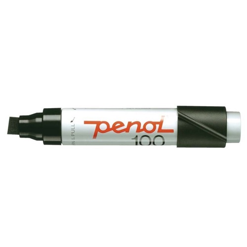 [12400] Penol marker/Tusch, 100, sort, 3-10mm, (5 stk.)