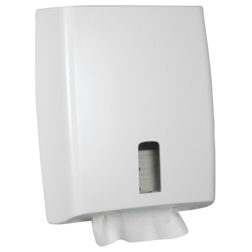 [10581] Dispenser, White Classic, Midi, 12,5x31x39cm, hvid, plast, til alle typer håndklædeark, (1 stk.)