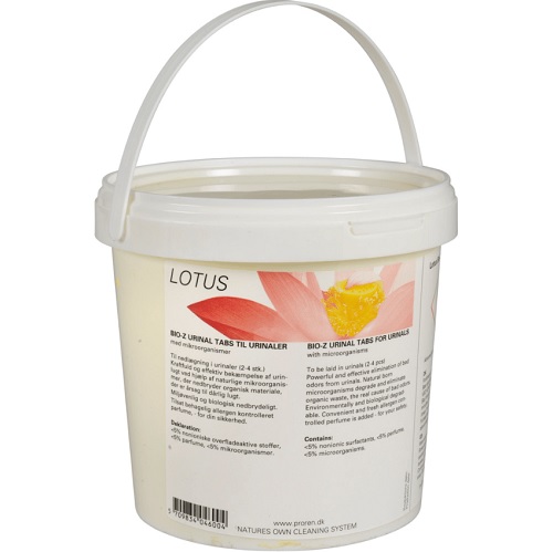 [10544] Urinaltabs, Lotus, biologisk, citrus, med parfume, 1 kg, (1 stk.)