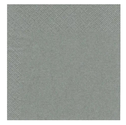 [10811] Middagsserviet, 3-lags, 1/4 fold, 40x40cm, grå, nyfiber, (1400 stk.)
