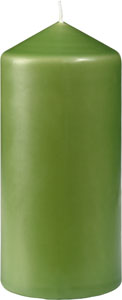 [16101] Bloklys, 130x60mm, bladgrøn, Duni, (12 stk.)