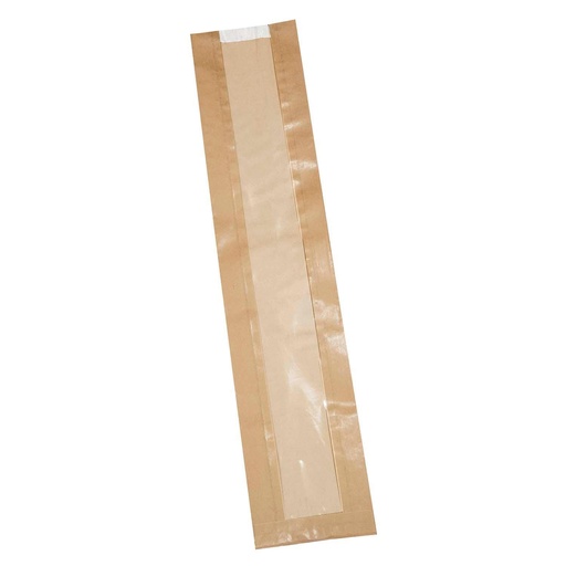 [16865] Flutespose 14/4x66,5cm, 40gsm, med Rude, 100% Papir, Brun, (500 stk.)